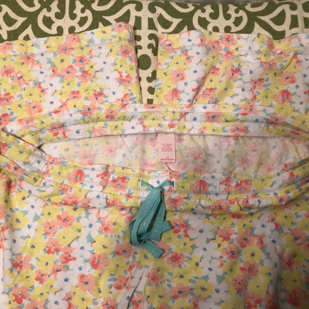 Victoria's Secret Floral Pajama Shorts in Yellow, Pink, Aqua